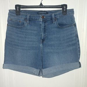 Calvin Klein: High Rise Cuffed Denim Shorts - Women's Size 10 - NWOT